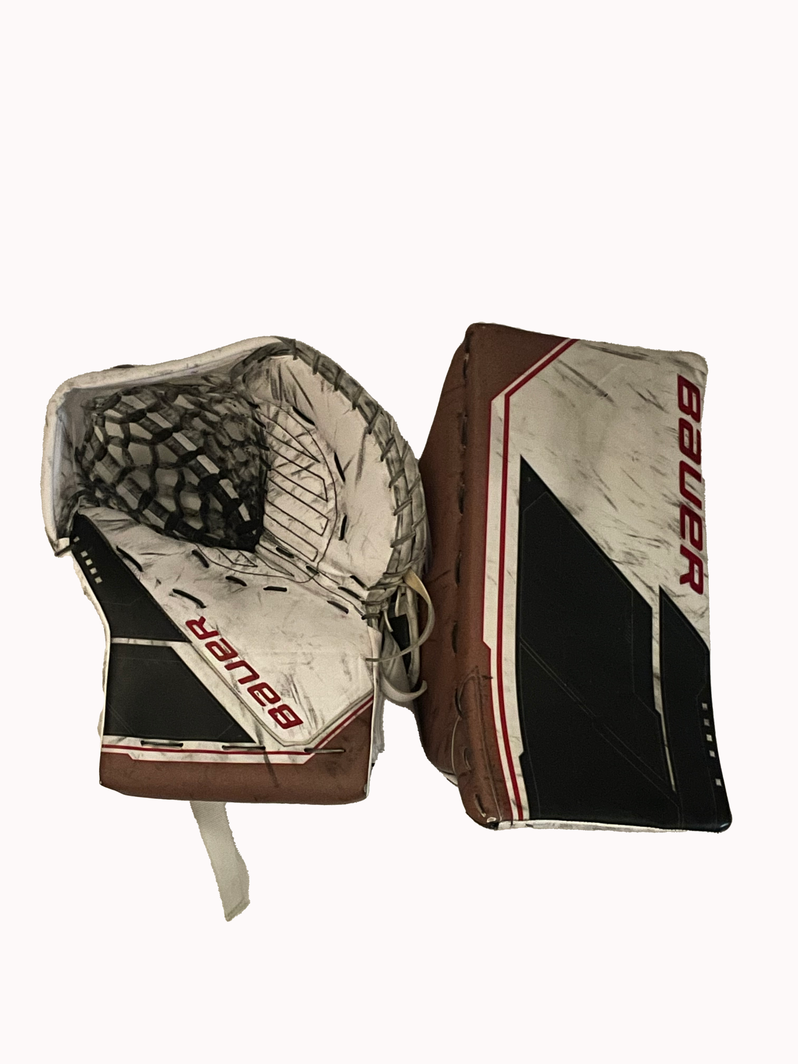 Bauer Supreme Mach - Jambières de gardien de but Pro Stock d'occasion (ensemble complet)